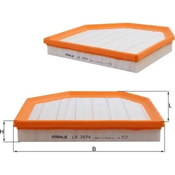 Vzduchový filtr Vzduchový filtr KNECHT LX 2074