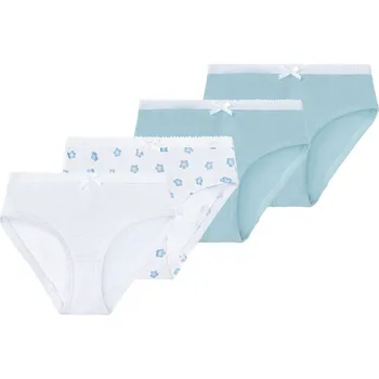 lupilu® Dívčí kalhotky s BIO bavlnou, 4 kusy (86/92, bílá/modrá)