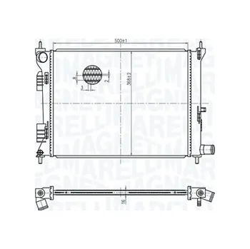 Chladič motoru Chladič, chlazení motoru MAGNETI MARELLI 350213179500