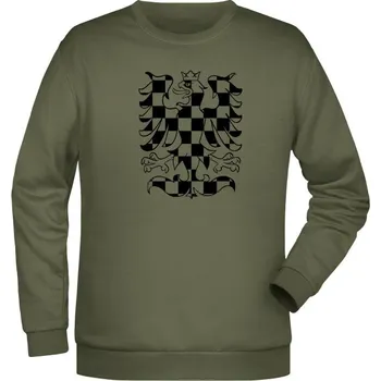 Pánská mikina Mikina MORAVSKÁ ORLICE - olivová