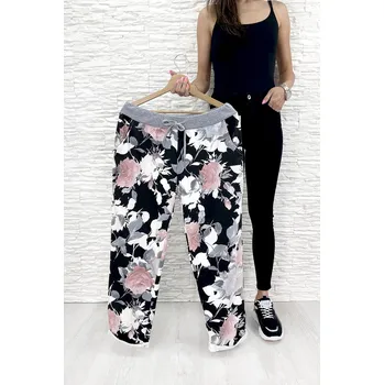 Novi fashion Květované tepláky 3292B.FLW Velikost: M-3XL