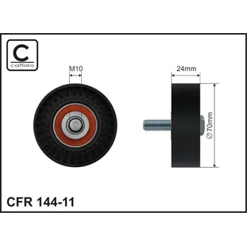 Vratná/vodicí kladka, klínový žebrový řemen Caffaro 144-11