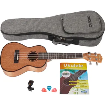 Ukulele Cascha CASCHA HH 2036 CZ Concert Mahogany Ukulele Bundle