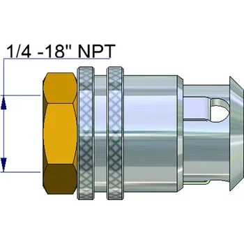 Příslušenství ke kompresoru Rychlo upínací bezpečnostní hustící koncovka