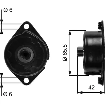 Napínák, žebrovaný klínový řemen GATES T39090