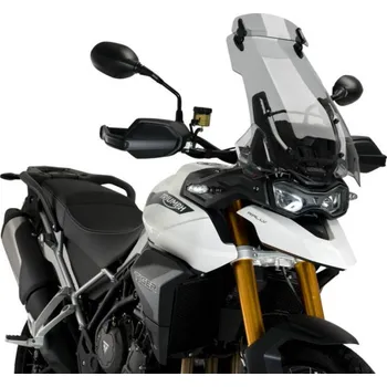 Motodíl Plexi štít PUIG TOURING WITH VISOR 20376H kouřová