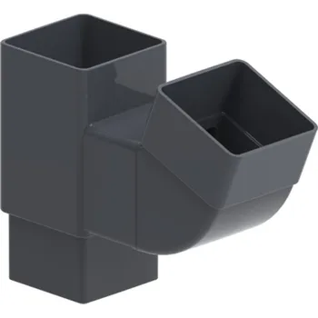 okap Gutta guttaKROP svodová odbočka Okapové systémy 80 x 80,2 x 200 mm antracit