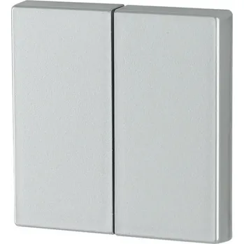 vypínač Kryt RF tlačítka 2x1/2 55x55mm. 1-0. Stříbrná. Lesklá | CWIZ-02/43