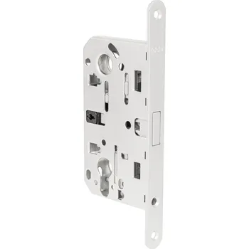 Dveřní kování AGB - Magnetický zámek POLARIS WAVE PZ 85 PZ otvor pro vložku, 85 mm WS - Bílá matná