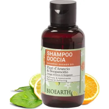 Sprchový gel BIOEARTH Sprchový gel & šampon: pomerančový květ a bergamot 100ml