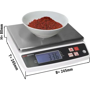 Kuchyňská váha G.Gastro Digitální kuchyňská váha do 10 kg - přesnost do: 1 gr
