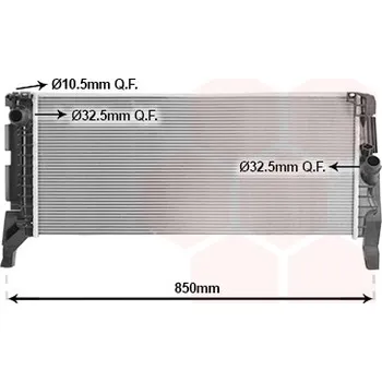 Chladič motoru Chladič, chlazení motoru VAN WEZEL 06012745