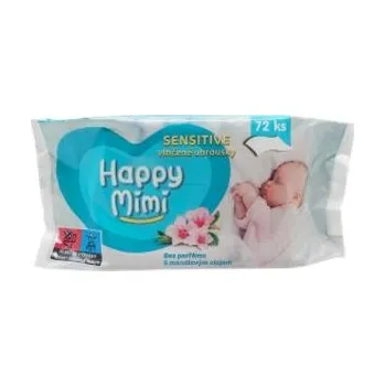 Dětský vlhčený ubrousek Happy Mimi Dětské vlhčené ubrousky Sensitive 72 ks