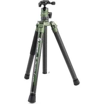 Cestovní lehký karbonový foto stativ Fotopro X-Aircross 2 Carbon Tripod Green (cestovní skládací plnohodnotný stativ s nosností až 10kg)