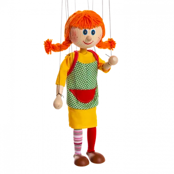 Dřevěná hračka Rudovlasá holka