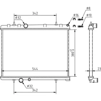 Chladič motoru Chladič, chlazení motoru HART 610 251