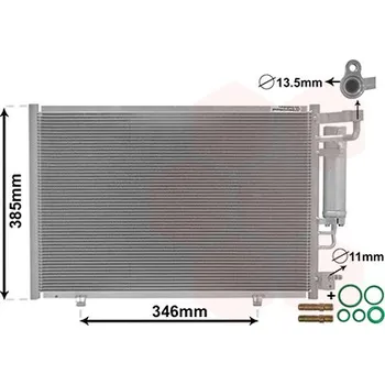 Výparník klimatizace Kondenzátor, klimatizace VAN WEZEL 18005490