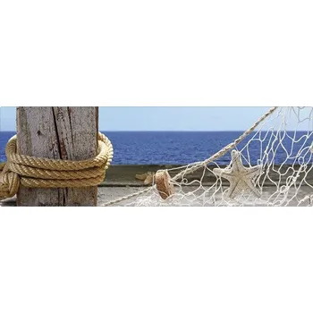 Koupelnová zádní stěna mySPOTTI aqua Sea view 140x45 cm