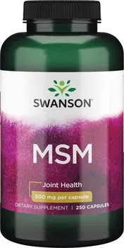 Kloubní výživa Swanson MSM 500 mg 250 cps.