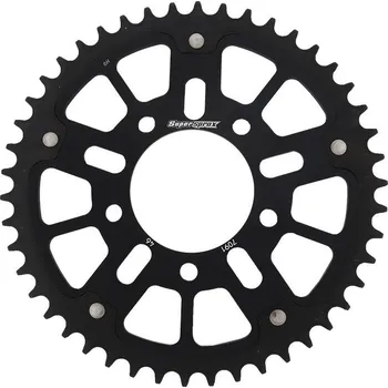 Řetězová sada pro motocykl Řetězová rozeta SUPERSPROX STEALTH RST-7091:46-BLK černý 46 zubů, 520