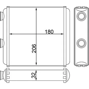 Výměník tepla, vnitřní vytápění MAHLE AH 81 000S