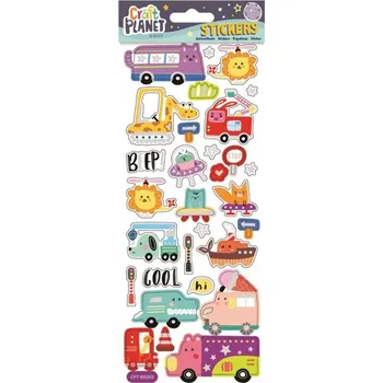 samolepka WEST DESIGN Samolepky - Dopravní prostředky dětské