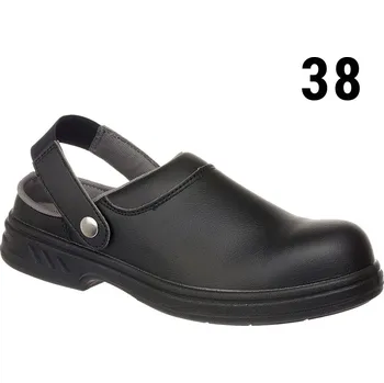 Pracovní obuv G.Gastro STEELITE| SB AE WRU Safety Clog – Black - Size 38 - Steel Toe Cap - Slip-Resistant
