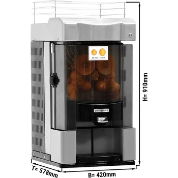 Odšťavňovač G.Gastro Automatický odšťavňovač na pomeranče - nerezový - šedý