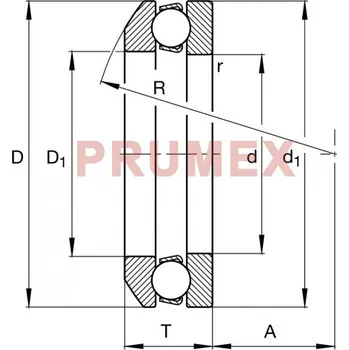 FAG 53214 axiální kuličkové ložisko