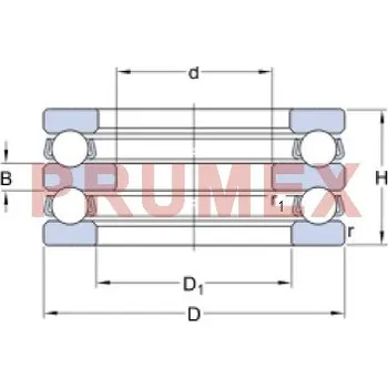 SKF 52305 axiální kuličkové ložisko