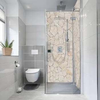 Obklad Samolepící PVC tapeta do koupelny mySPOTTI fresh Natursteinw.beige 100x210 cm