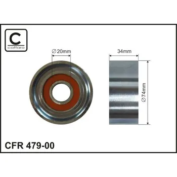 Napínací kladka, žebrovaný klínový řemen Caffaro 479-00