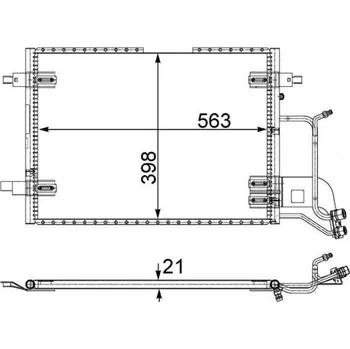 Výparník klimatizace Kondenzátor, klimatizace MAHLE AC 352 000S