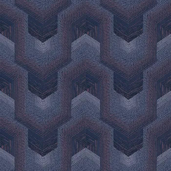 Tapeta Fialová geometrická vliesová tapeta na zeď, TP422916, Exclusive Threads, Design ID