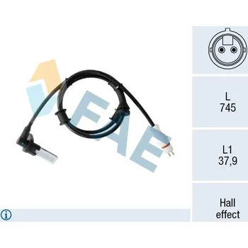 ABS Snímač, počet otáček kol FRANCISCO ALBERO S.A. 78554