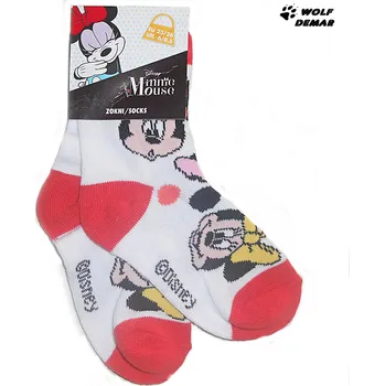 Dívčí ponožky SETINO Minnie 99 bílé