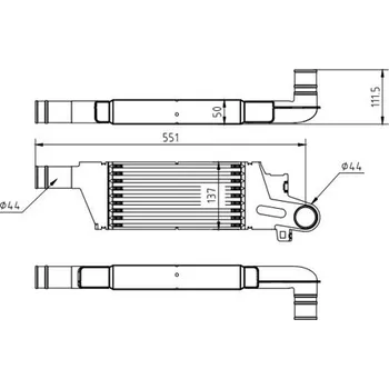 Chladič motoru Chladič turba HART 612 728