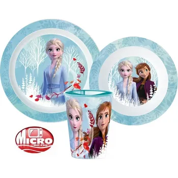 dětská jídelní sada DĚTSKÝ JÍDELNÍ 3-DÍLNÝ SET MIKRO DISNEY FROZEN 11131