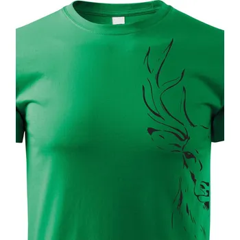 Chlapecké tričko Dětské triko s jelenem 2, Barva Zelená, Velikost 158 cm/12 roků, Canvas Dětské tričko Bezvatriko.cz 1000