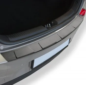 Lišta karosérie CRONI Nerezový kryt nárazníku Audi A4 B9 Combi Facelift (2019 - 2024) - 4 trapez 6. Karbonová, imitace karbonu