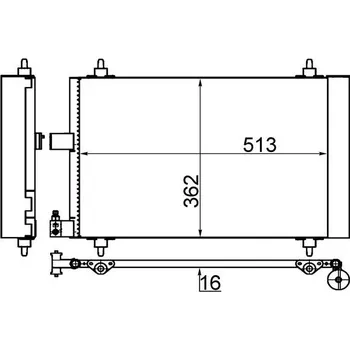 Výparník klimatizace Kondenzátor, klimatizace MAHLE AC 585 001S
