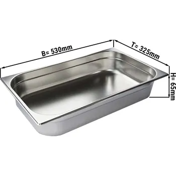 Dóza na potraviny G.Gastro GN nádoba 1/1 - hloubka 65 mm