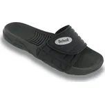 Scholl NAUTILUS černé dámské zdravotní pantofle s antibakteriální stélkou, vhodné na doma, k vodě i do wellness