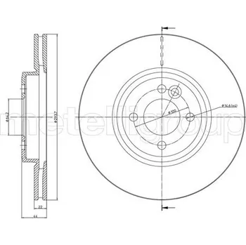 Brzdový kotouč Brzdový kotouč METELLI 23-1234C
