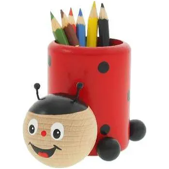 Dřevěná hračka Beruška - kelímek na tužky