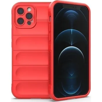 Pouzdro na mobilní telefon Protiskluzový silikonový ochranný kryt pro Apple iPhone SE (2020) - červený