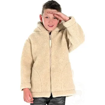 Dětská bunda z ovčí vlny velikost 140 -146 béžová, Barevné varianty Béžová, Velikosti 140 200-100-00020
