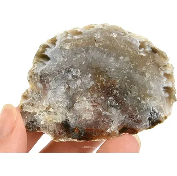 Přírodní kámen Peříčkový achát geoda Brazílie 51g