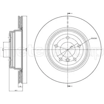 Brzdový kotouč Brzdový kotouč METELLI 23-0873C