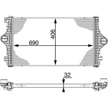 Chladič motoru Chladič turba MAHLE CI 219 000P